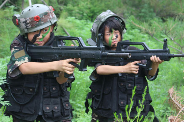 上海6到10岁儿童军训夏令营